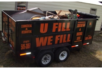 15 yard junk hauling trailer